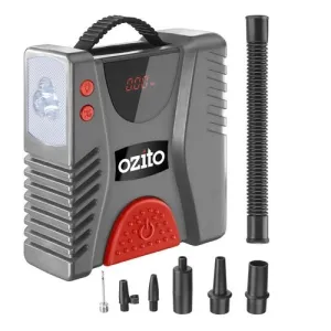 Air Tools  Ozito 12V DC Digital Mini Compressor 100psi