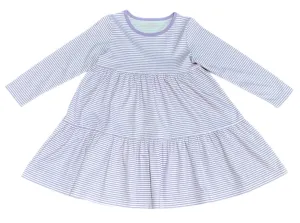 Basics Brynn Knit Dress, Lavender Stripe