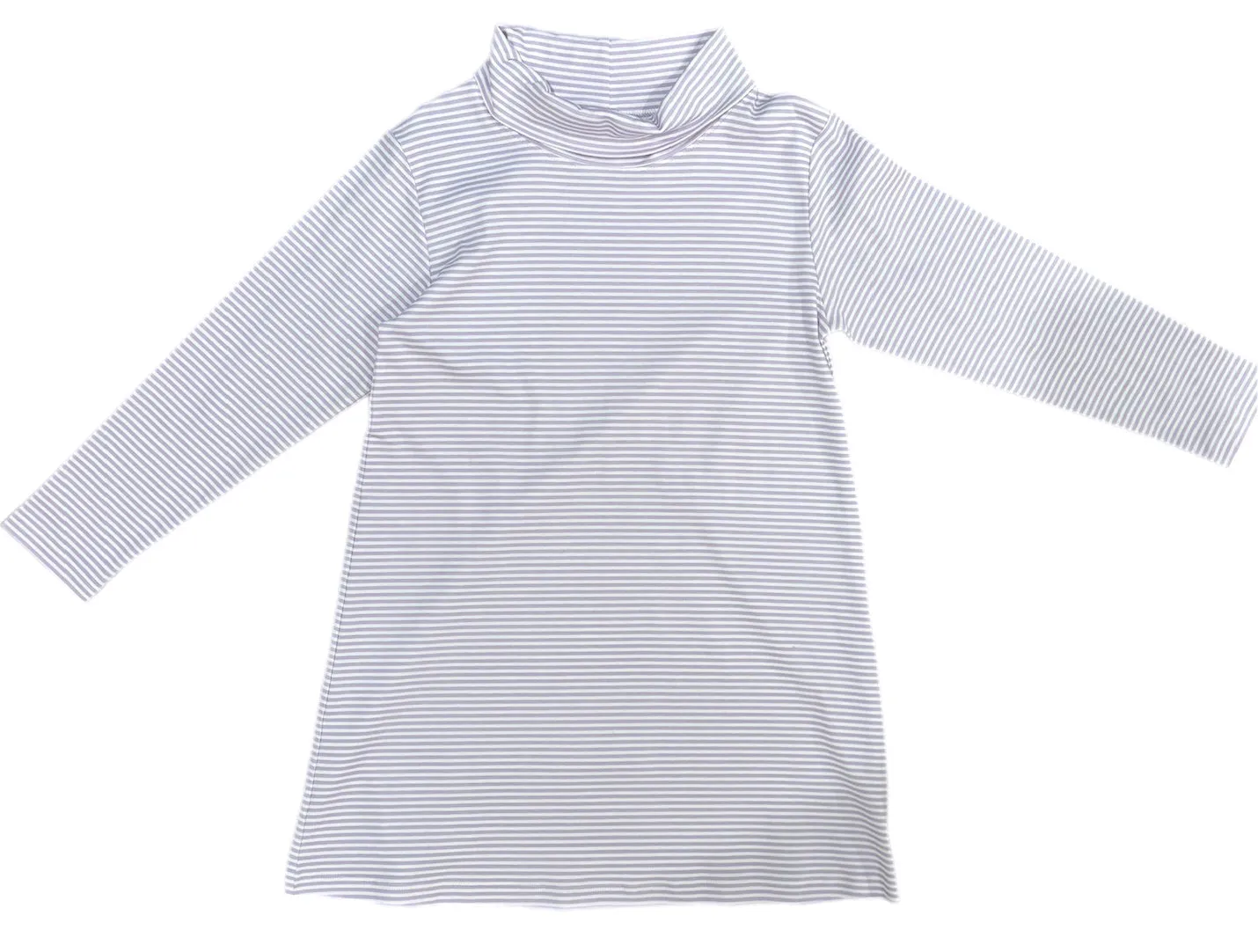 Basics Lanier Knit Turtleneck Dress, Lavender Stripe