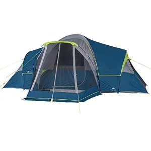Dome Tent Ozark Trail 10-Person Family Camping Tent with 3 Rooms