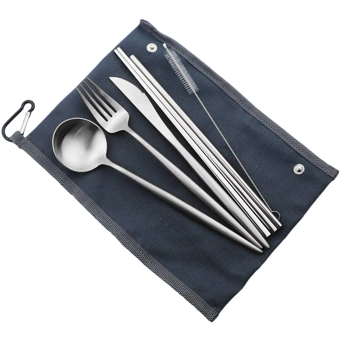 Gugrida: 18/10 Stainless Steel Portable Utensils Set (7-pieces)