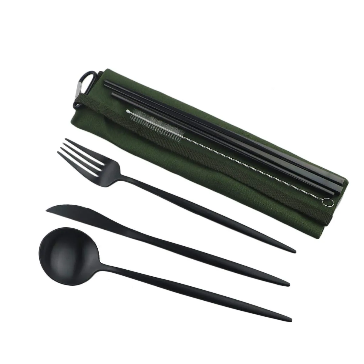 Gugrida: 18/10 Stainless Steel Portable Utensils Set (7-pieces)