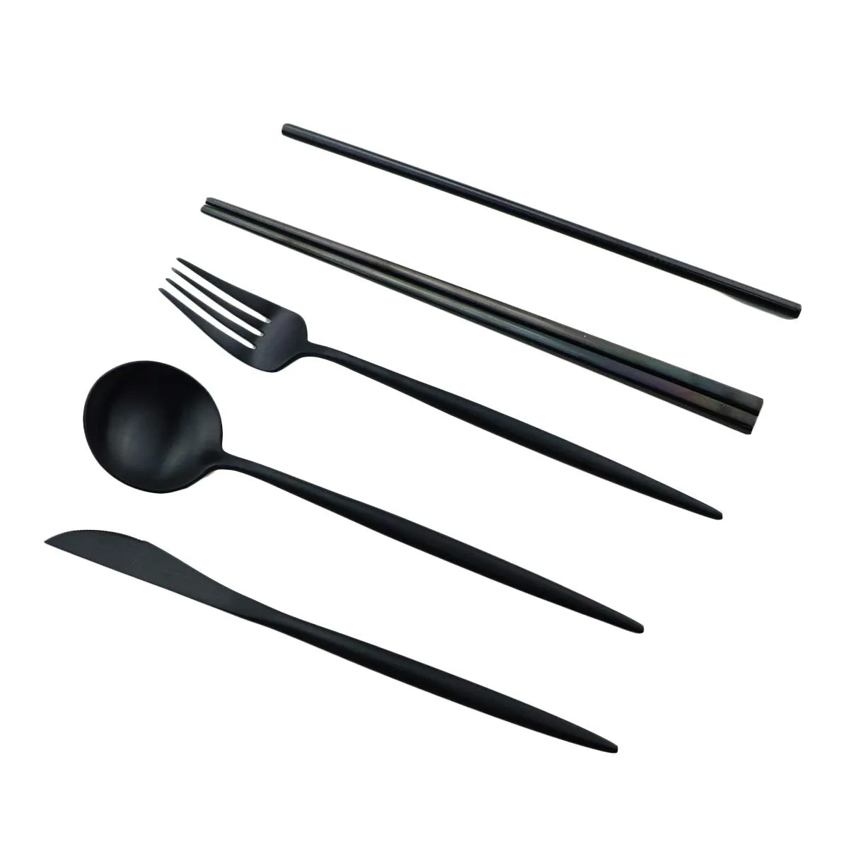Gugrida: 18/10 Stainless Steel Portable Utensils Set (7-pieces)