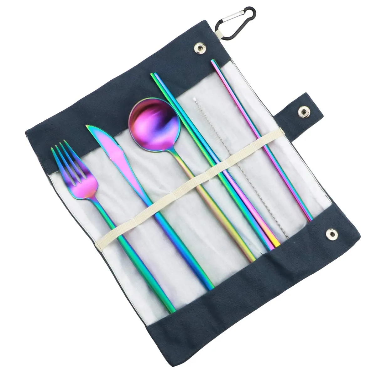 Gugrida: 18/10 Stainless Steel Portable Utensils Set (7-pieces)