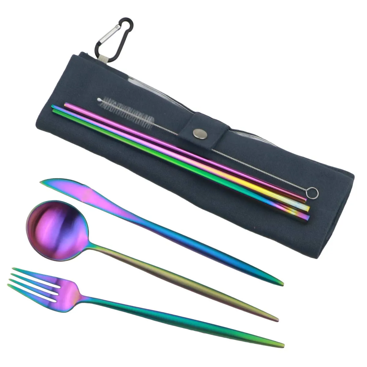 Gugrida: 18/10 Stainless Steel Portable Utensils Set (7-pieces)