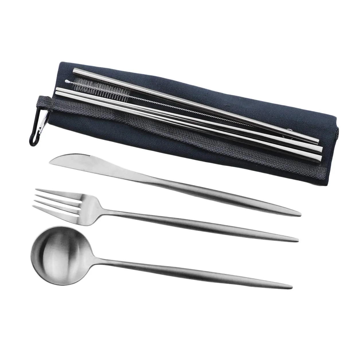 Gugrida: 18/10 Stainless Steel Portable Utensils Set (7-pieces)