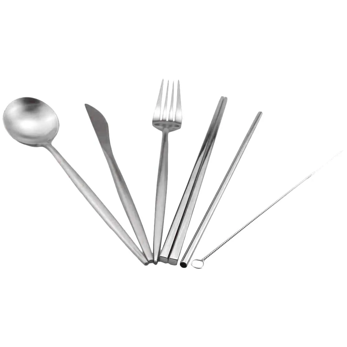 Gugrida: 18/10 Stainless Steel Portable Utensils Set (7-pieces)