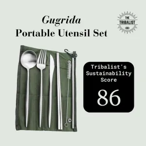 Gugrida: 18/10 Stainless Steel Portable Utensils Set (7-pieces)