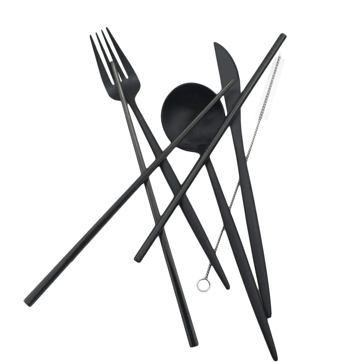 Gugrida: 18/10 Stainless Steel Portable Utensils Set (7-pieces)