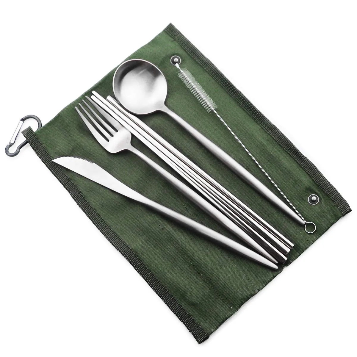 Gugrida: 18/10 Stainless Steel Portable Utensils Set (7-pieces)
