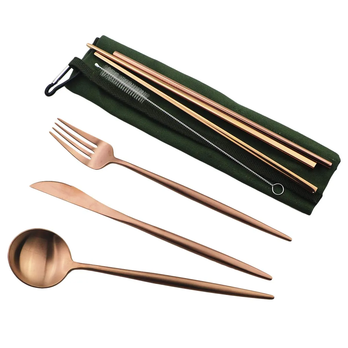 Gugrida: 18/10 Stainless Steel Portable Utensils Set (7-pieces)