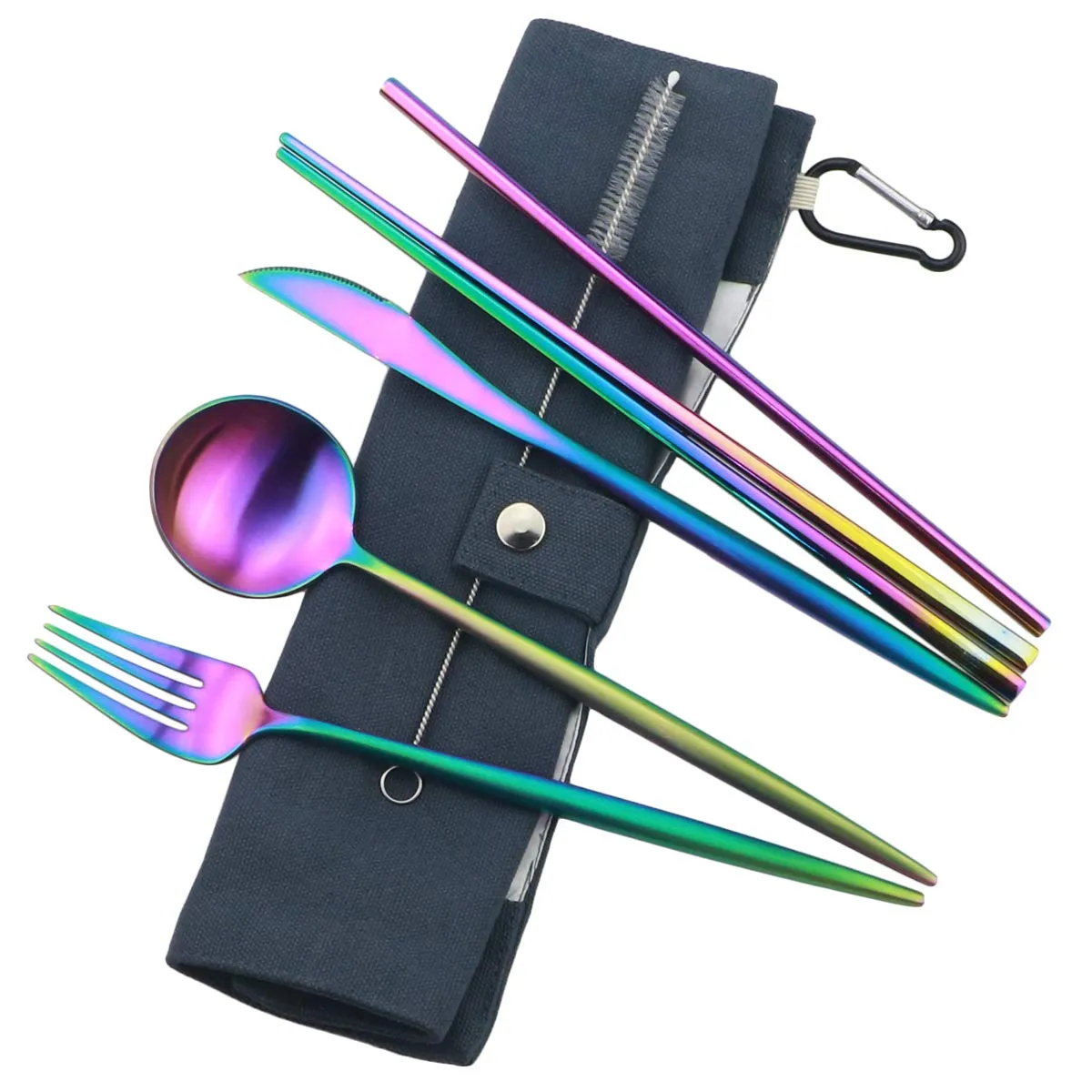 Gugrida: 18/10 Stainless Steel Portable Utensils Set (7-pieces)