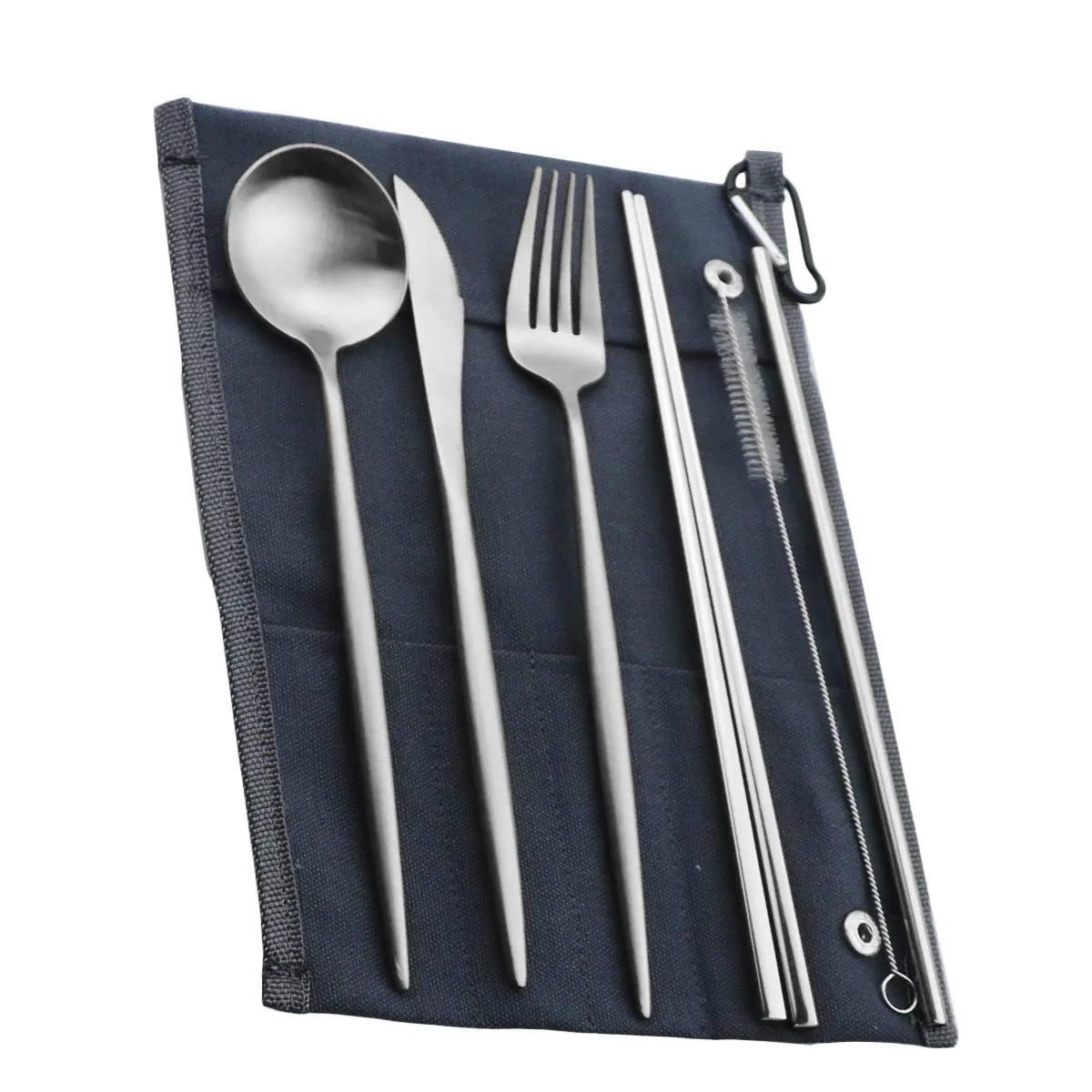 Gugrida: 18/10 Stainless Steel Portable Utensils Set (7-pieces)