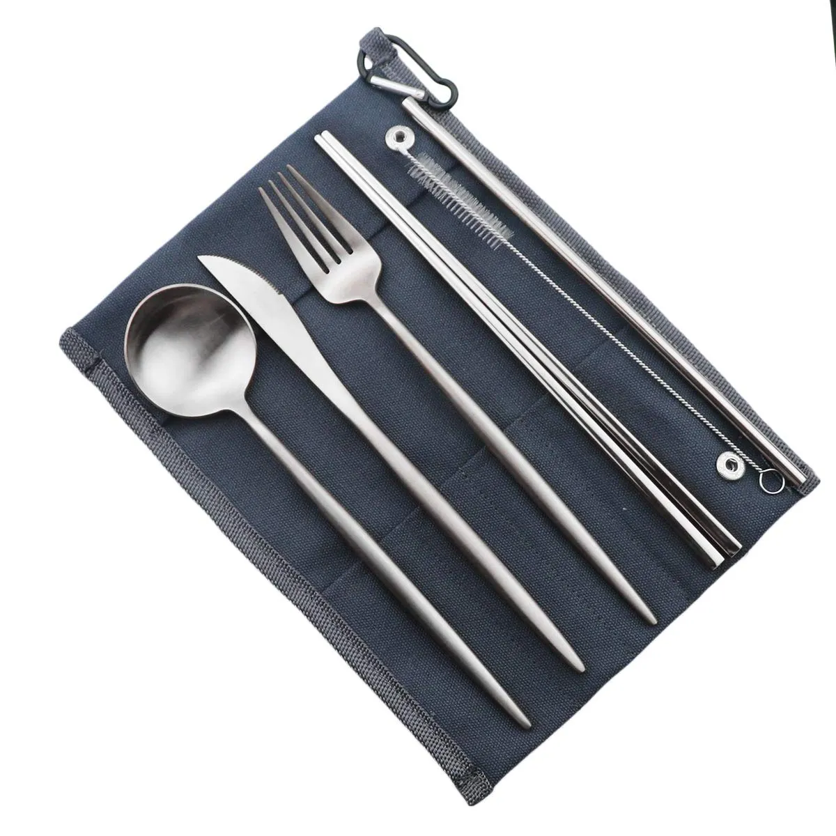 Gugrida: 18/10 Stainless Steel Portable Utensils Set (7-pieces)