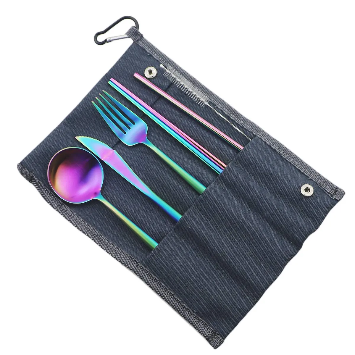 Gugrida: 18/10 Stainless Steel Portable Utensils Set (7-pieces)