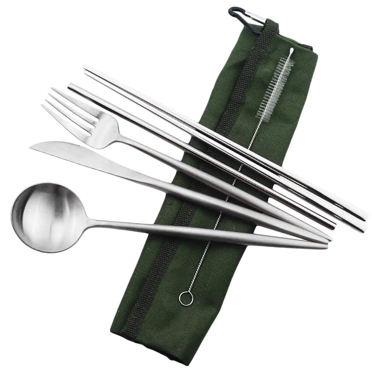 Gugrida: 18/10 Stainless Steel Portable Utensils Set (7-pieces)