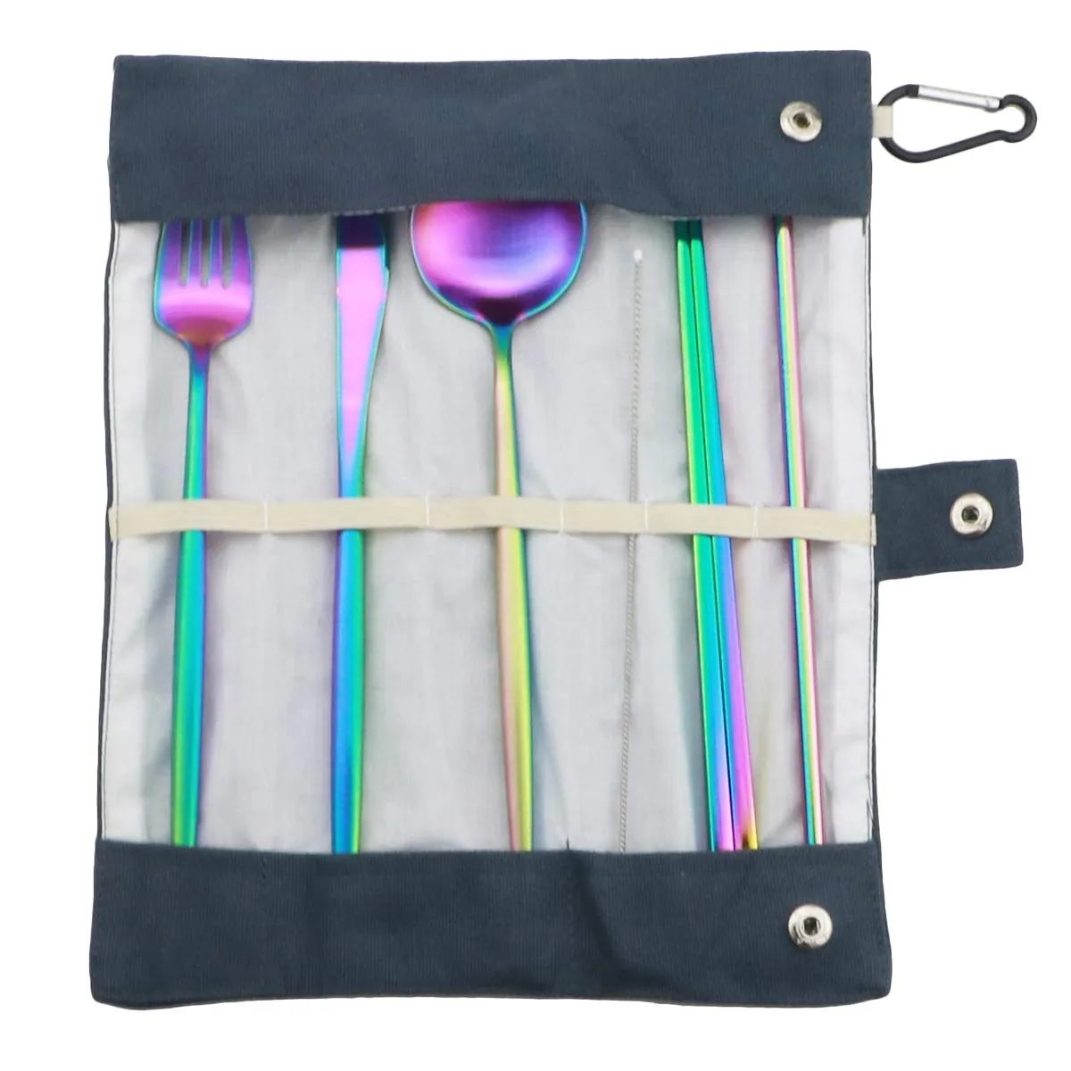 Gugrida: 18/10 Stainless Steel Portable Utensils Set (7-pieces)