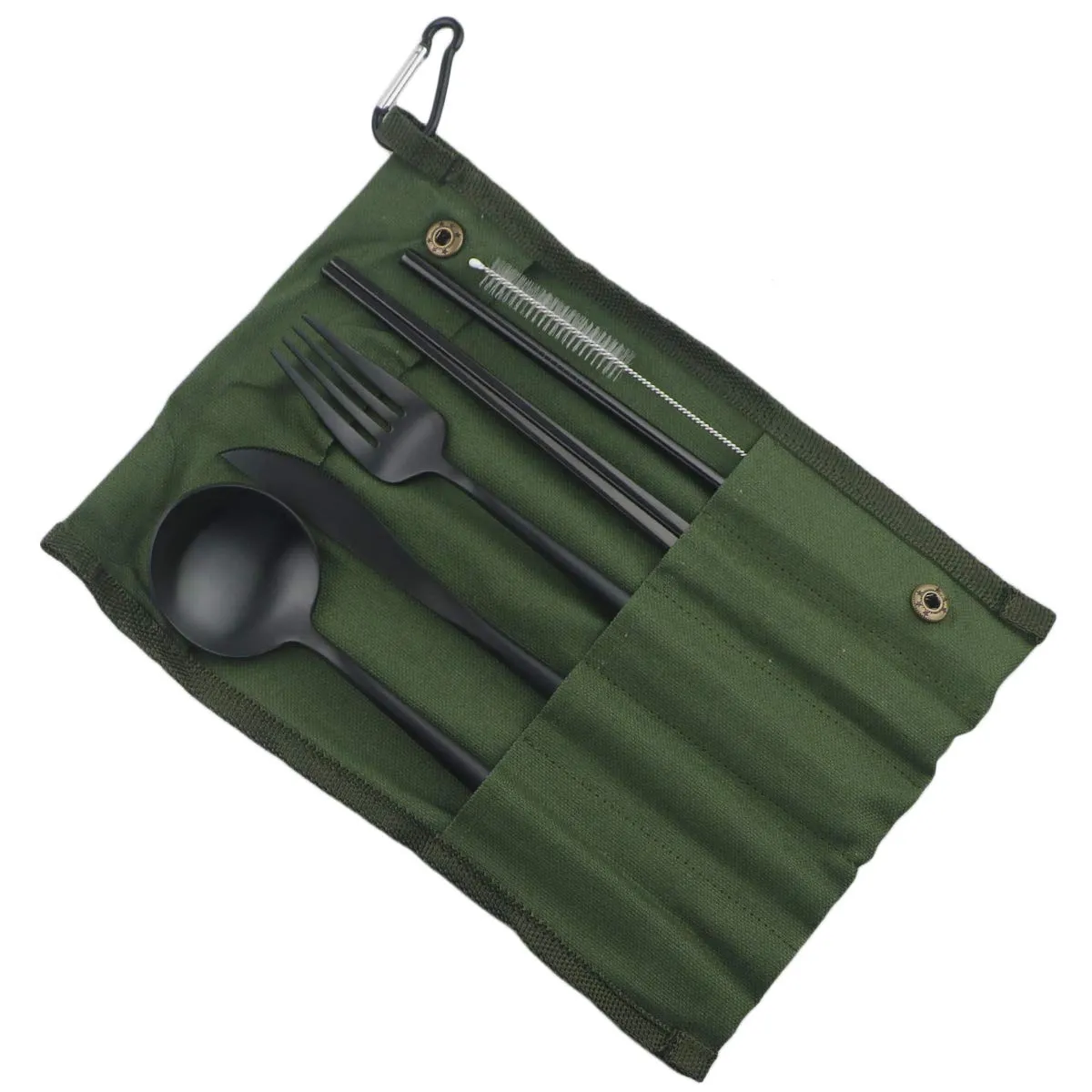 Gugrida: 18/10 Stainless Steel Portable Utensils Set (7-pieces)