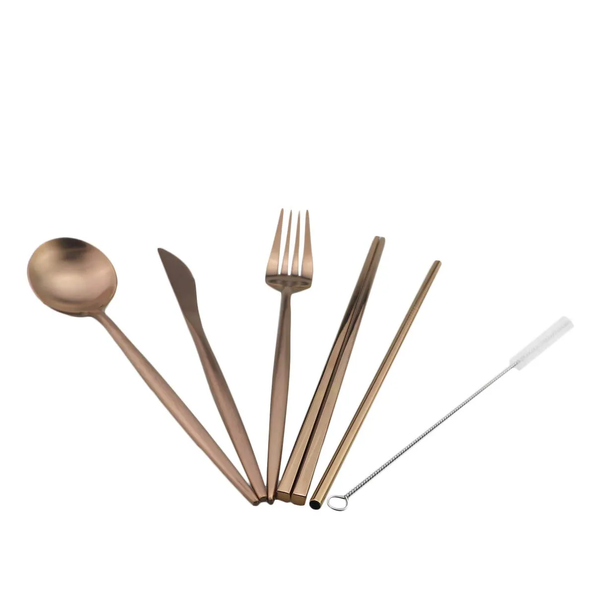 Gugrida: 18/10 Stainless Steel Portable Utensils Set (7-pieces)