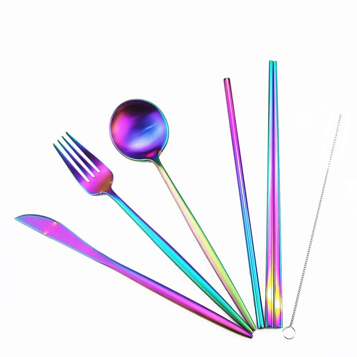 Gugrida: 18/10 Stainless Steel Portable Utensils Set (7-pieces)