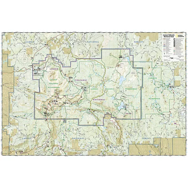 Lassen Volcanic National Park Map