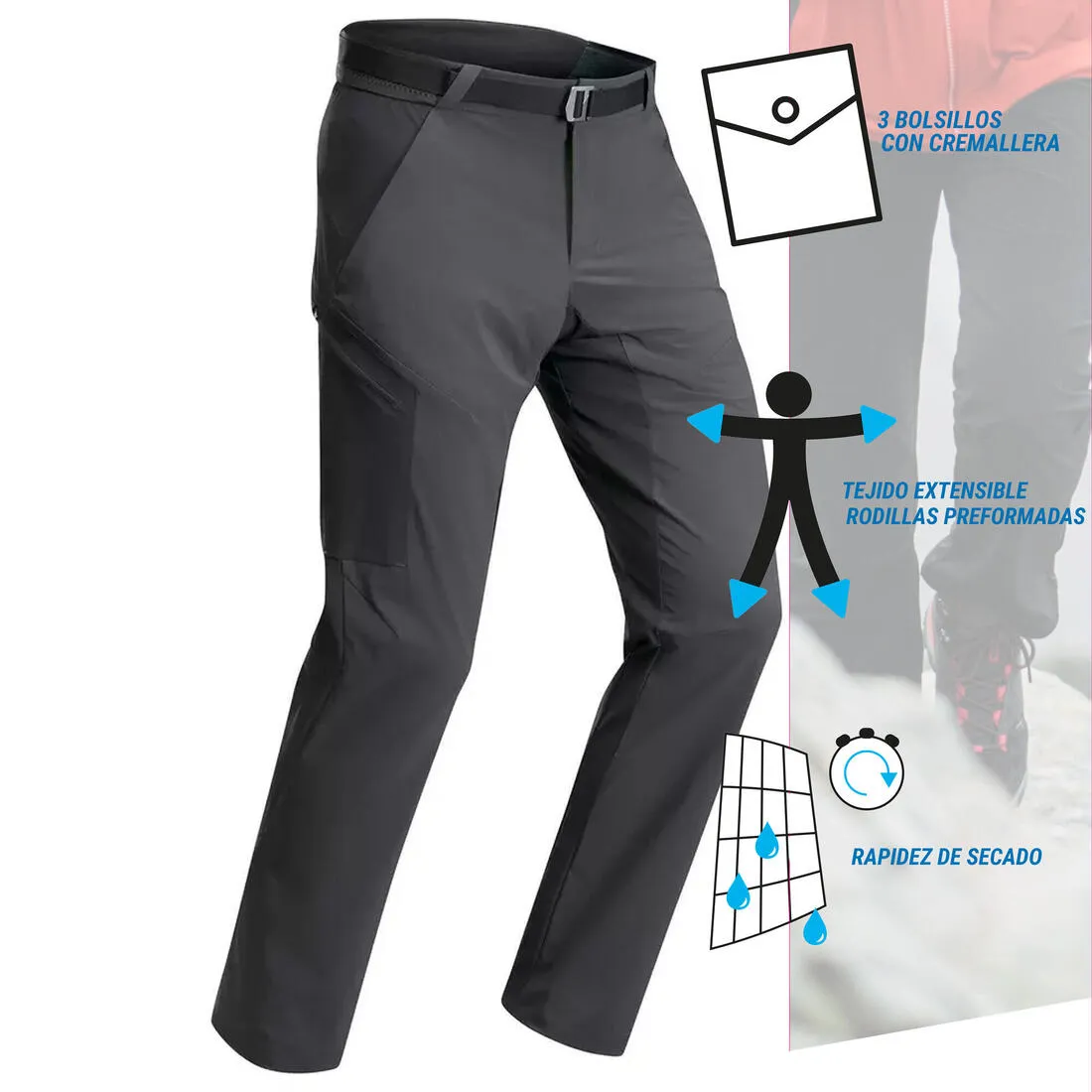 Men's Hiking Trousers - MH500