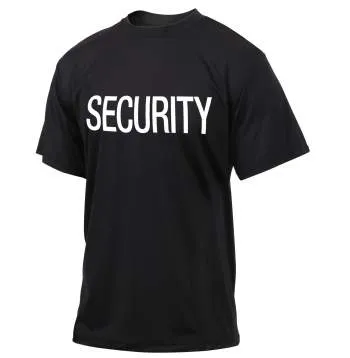 Moisture Wicking Security T-Shirt - Black