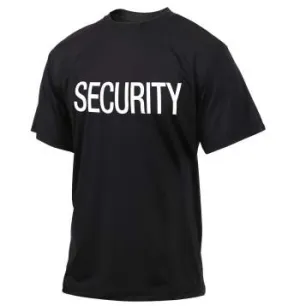 Moisture Wicking Security T-Shirt - Black
