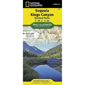 National Geographic Trails Illustrated Sequoia and Kings Canyon National Parks Map
