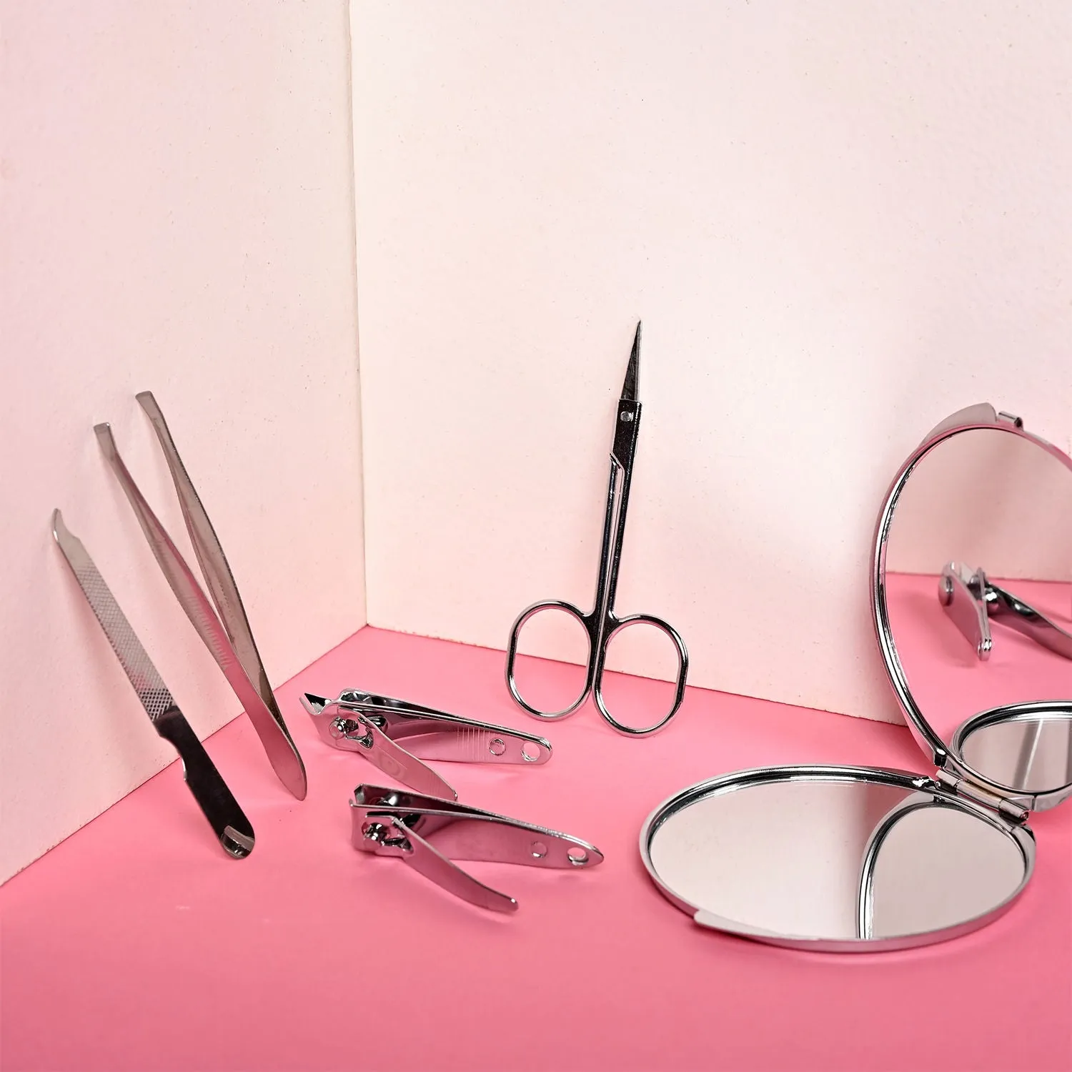 NY Bae Pro Manicure Kit | Ear Pick | Nail Cutter | Multipurpose Scissors | Tweezer | Nail File | Travel Friendly | Multi Functional