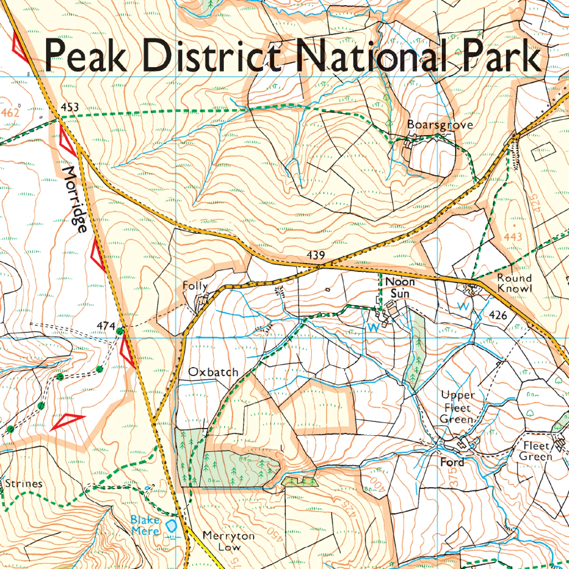 Ordnance Survey Explorer OL24 Map The Peak District