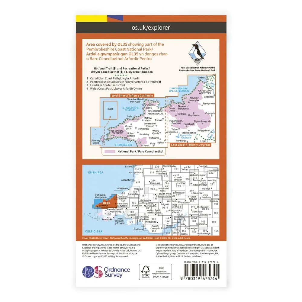 OS Explorer Laminated / North Pembrokeshire