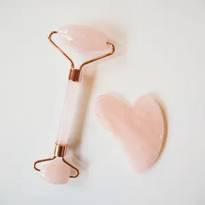 Rose Quartz Face Roller & Gua Sha