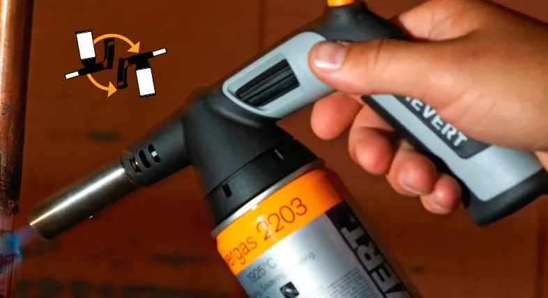 Sievert Handyjet 228201 Blowtorch With Piezo Ignition with footstand