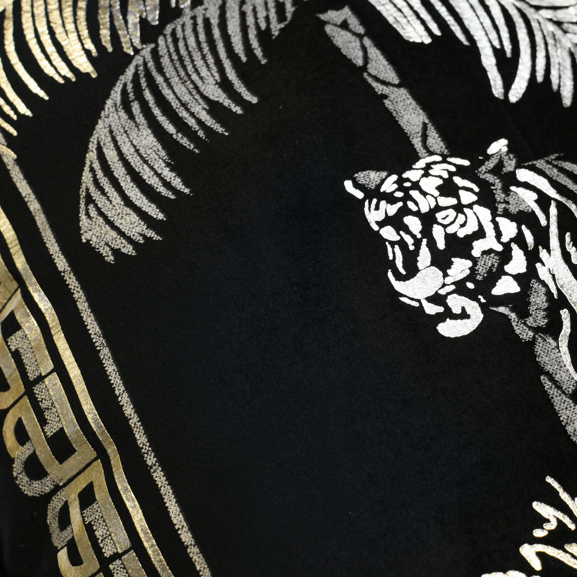 Tiger Tiger Cushion by Laurence Llewelyn-Bowen in Black 43 x 43cm