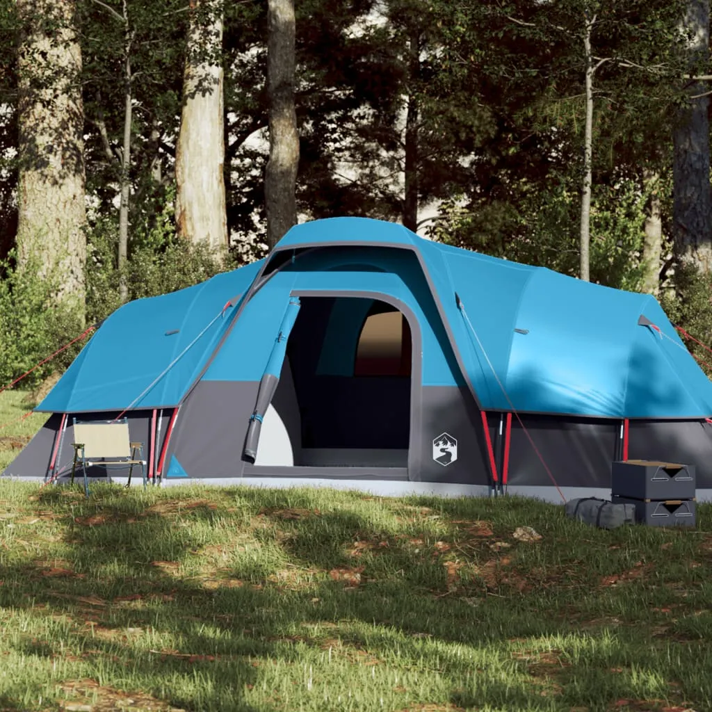 vidaXL Family Tent Dome 11-Person Blue Waterproof