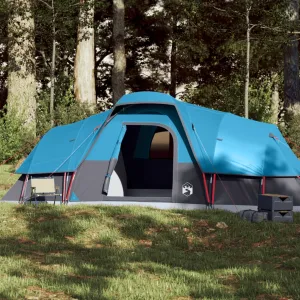 vidaXL Family Tent Dome 11-Person Blue Waterproof