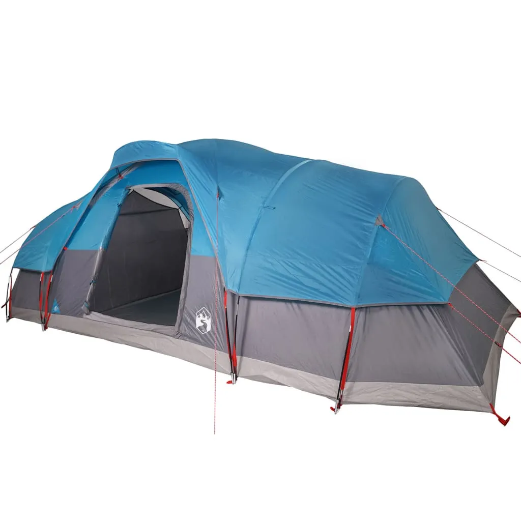 vidaXL Family Tent Dome 11-Person Blue Waterproof