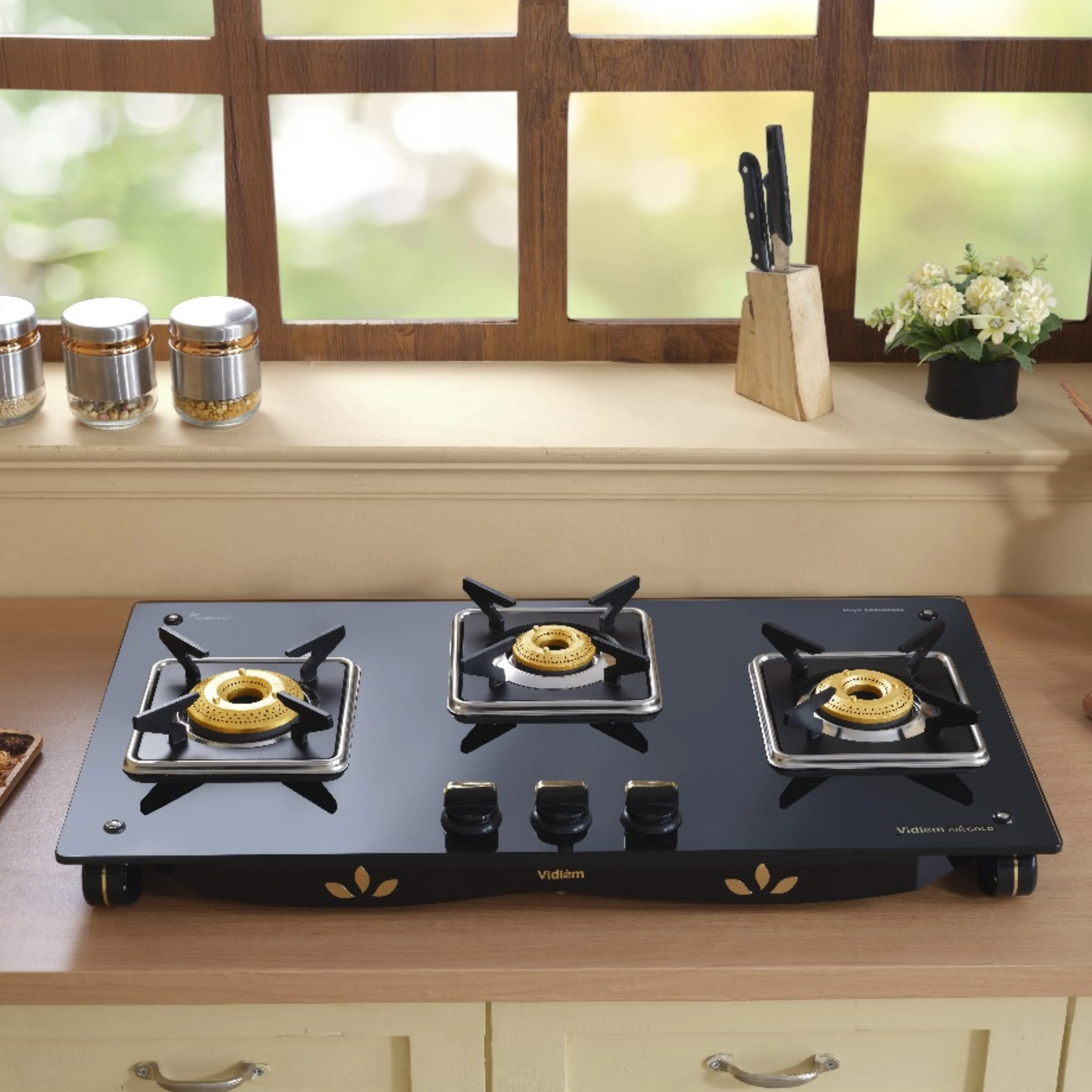 Vidiem Air Gold 3 Burner Gas Stove