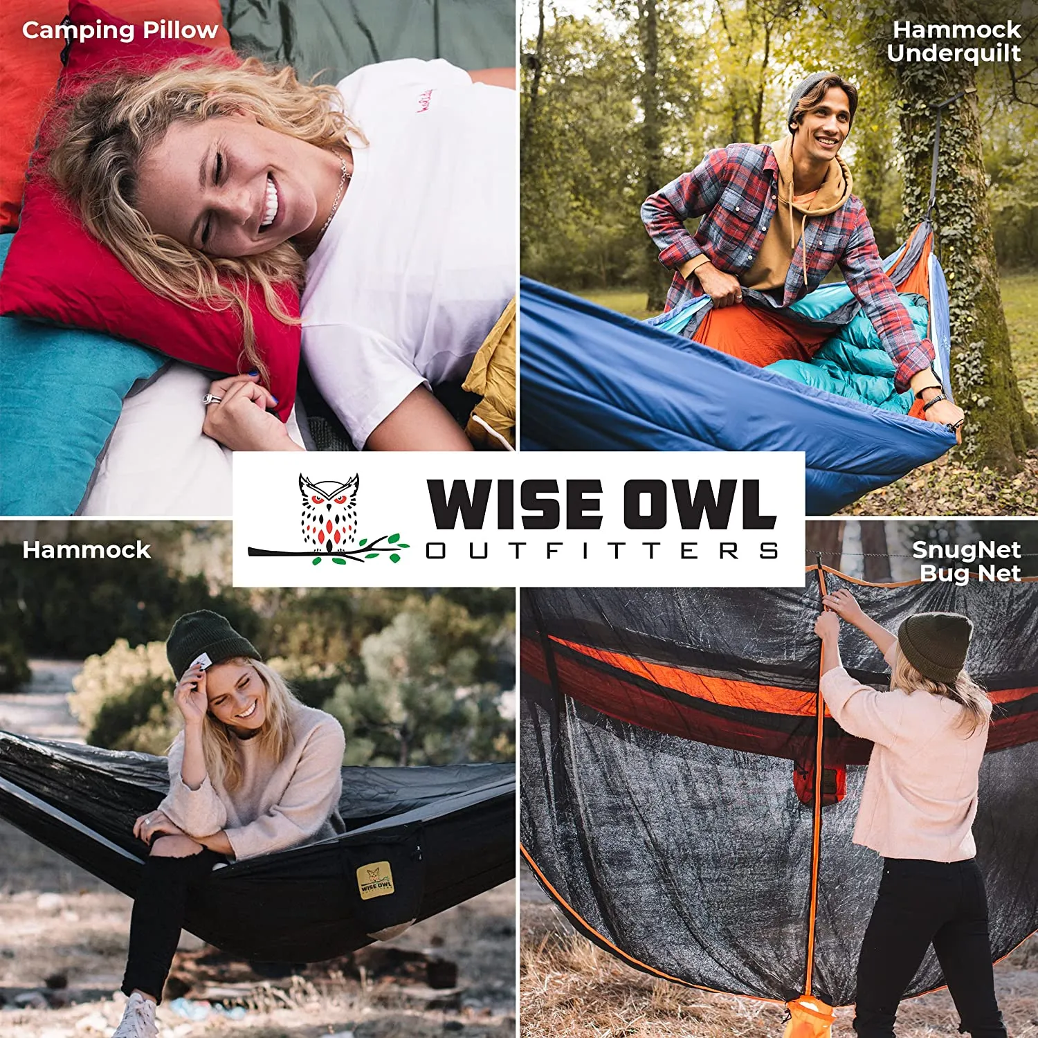 Wise Owl Outfitters Camping Pillow - Essential Camping Accessories, Backpacking Pillow for Sleeping and Traveling - Compressible Memory Foam Travel Pillow, Compact - Small/Medium